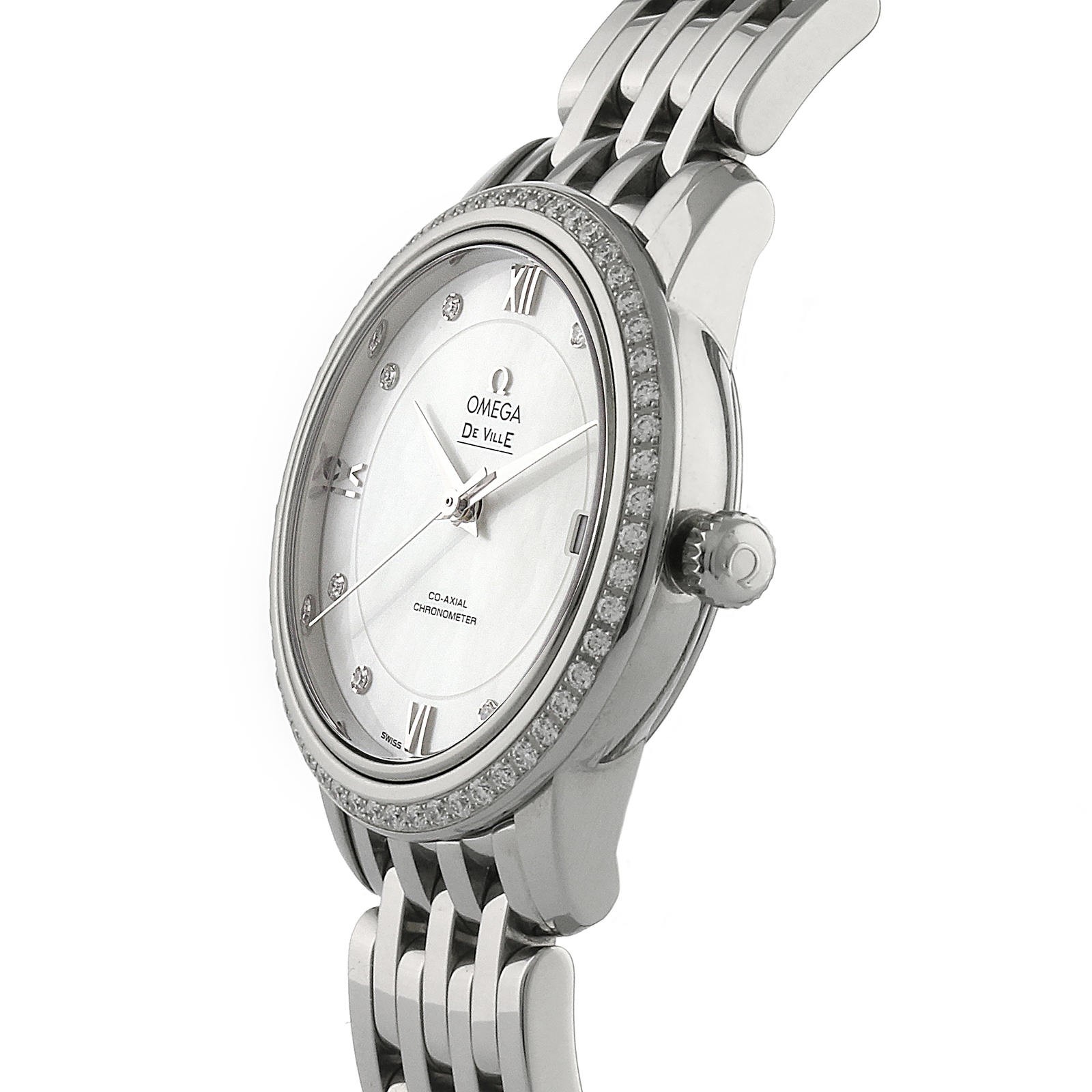 Swiss Omega De Ville Prestige Co-Axial 32.7mm Ladies Watch O42415332055001